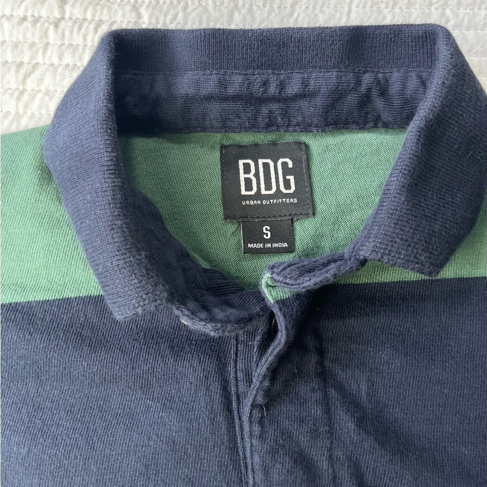 BDG Urban Outfitters striped long-sleeve polo shirt . - Picture 3 of 8